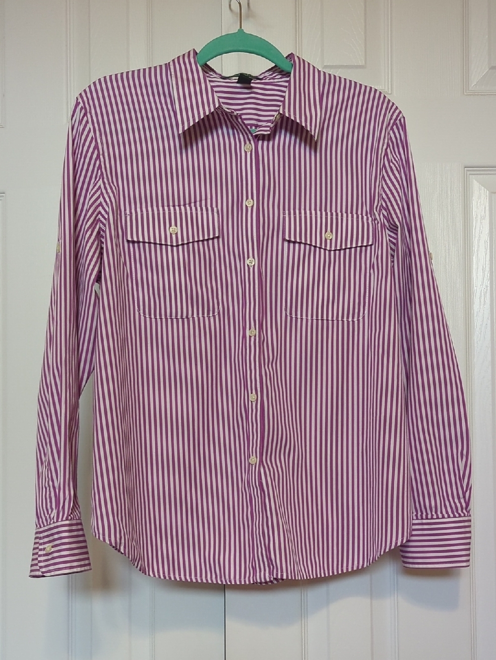 Lauren Ralph Lauren Bottondown Blouse Purple XL
